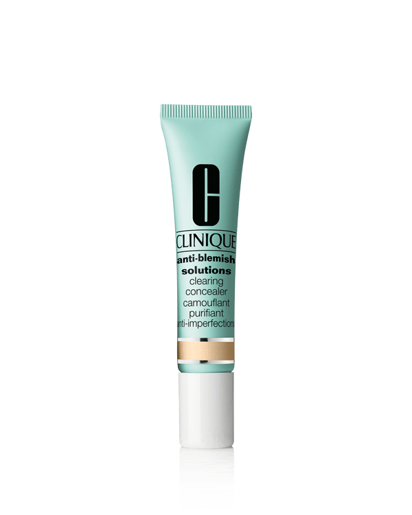 Anti-Blemish Solutions&amp;trade; Clearing Concealer, Un camouflant naturel et longue tenue qui couvre et traite les imperfections et les rougeurs associées. Existe en 4 teintes, dont une verte pour camoufler la rougeur liée à l&#039;imperfection.