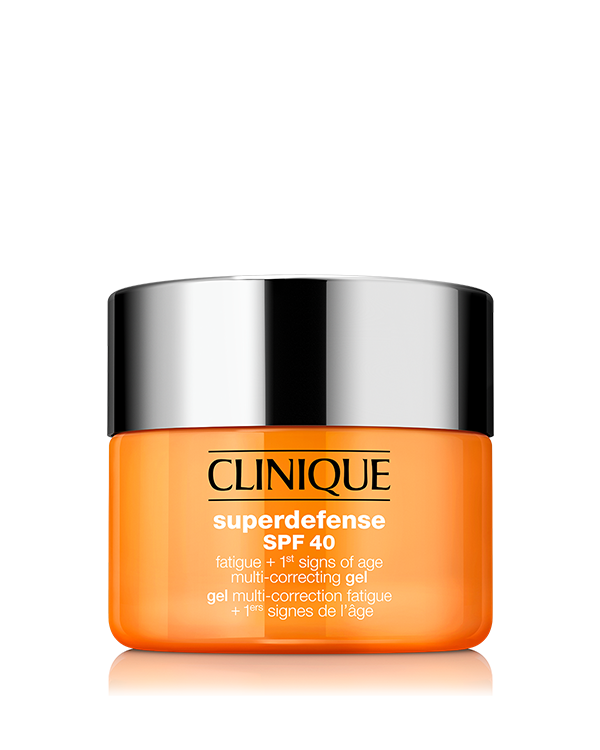 Superdefense SPF40 Fatigue + 1st Signs of Age Multi Correcting Gel, &lt;br&gt;&lt;strong&gt;Nouveau Superdefense SPF 40 : un bouclier pour la peau qui protège votre peau, réveille votre teint et corrige les premiers signes de l’âge.&lt;/strong&gt;&lt;/br&gt;