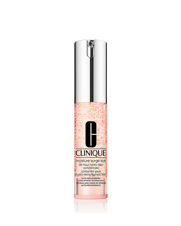 Moisture Surge™ Eye 96-Hour Hydro-Filler Concentrate, Un gel-eau ultra léger qui hydrate, défatigue et illumine le contour des yeux. Procure 96h d&#039;hydratation continue.