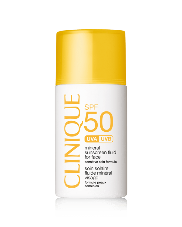 SPF50 Mineral Fluid For Face, Sonnenschutz für empfindliche Haut.